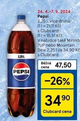 Limonáda Pepsi