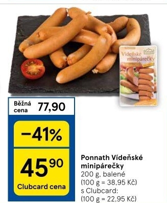 Minipárečky vídeňské Ponnath
