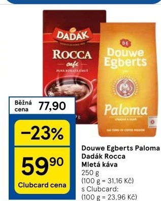 Mletá káva Paloma Douwe Egberts
