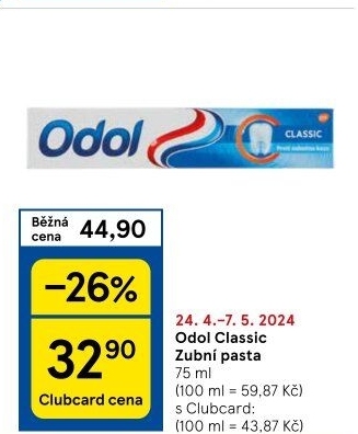 Pasta na zuby Classic Odol