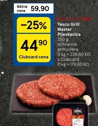 Pljeskavica Grill Master Tesco