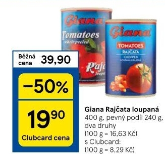 Rajčata loupaná Giana