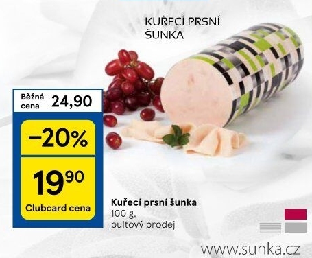 Šunka kuřecí prsní nejvyšší jakosti LE&amp
