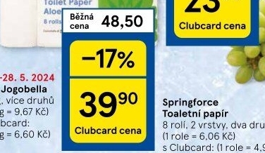 Toaletní papír 2vrstvý Springforce