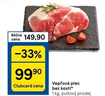 Vepřová plec bez kosti