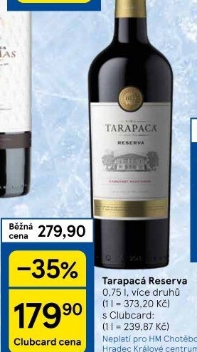 Vína Reserva Viňa Tarapaca