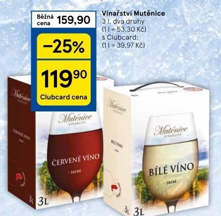 Vína Vinařství Mutěnice - bag in box
