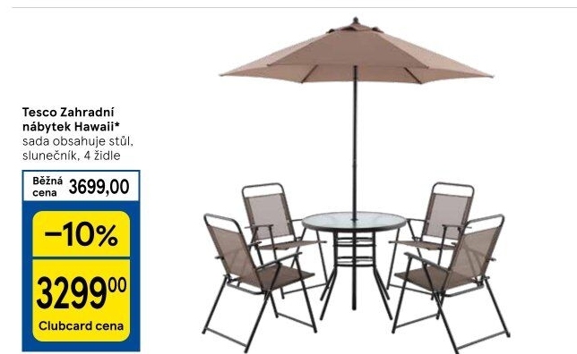 Zahradní set Hawai Tesco