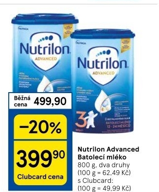 Kojenecká výživa Nutrilon Advanced