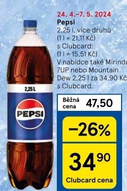 Limonáda Pepsi