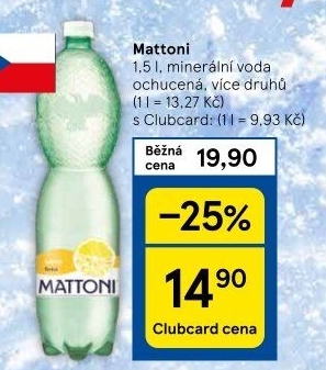 Ochucená voda Mattoni