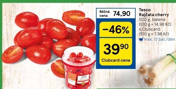 Rajčata cherry Tesco