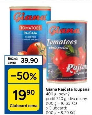 Rajčata loupaná Giana