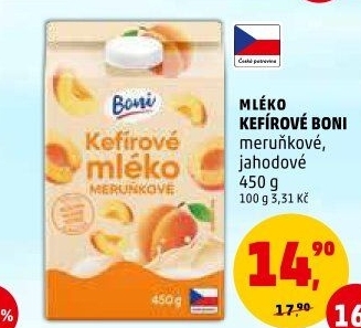Kefírové mléko ochucené Boni