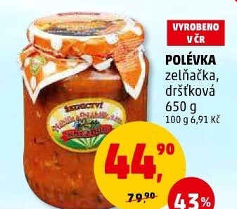 Polévka zelňačka Řeznictví Kněždub Náhlík&amp