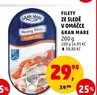 Sleď filety v omáčce Gran Mare