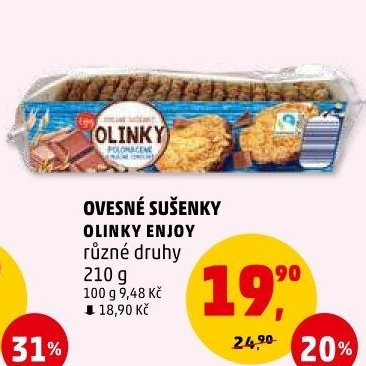 Sušenky ovesné Olinky Enjoy