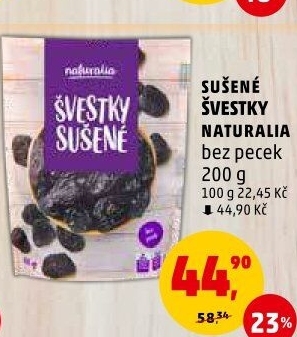 Švestky sušené Naturalia