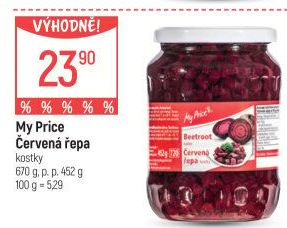 Červená řepa My Price
