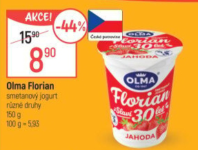 Jogurt smetanový Florian Olma
