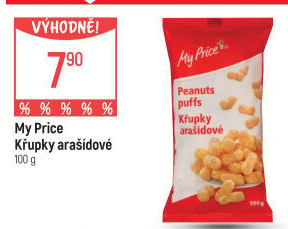 Křupky arašídové My Price