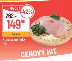 Krůtí prsní řízky