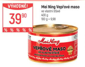 Maso vepřové ve vlastní šťávě Meining