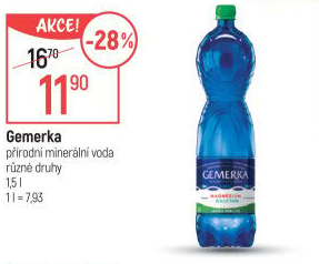 Minerální voda Gemerka