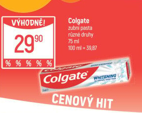 Pasta na zuby Whitening Colgate