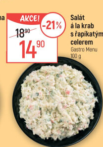 Salát a la krab s řapíkatým celerem