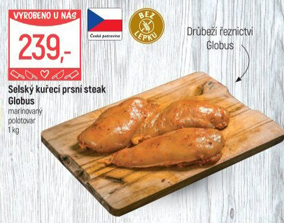 Selský kuřecí steak marinovaný Globus