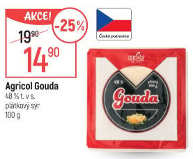 Sýr Gouda 48% Agricol