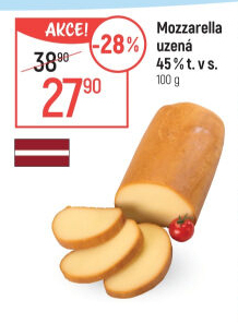Sýr Mozzarella cihla uzená 45%