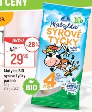 Sýrové tyčky bio Matylda Milko