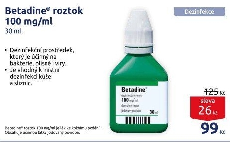 Dezinfekce Betadine