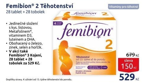 Doplněk stravy Těhotenství 2 Femibion