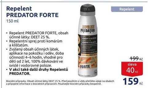 Repelent ve spreji Forte Predator Leroy