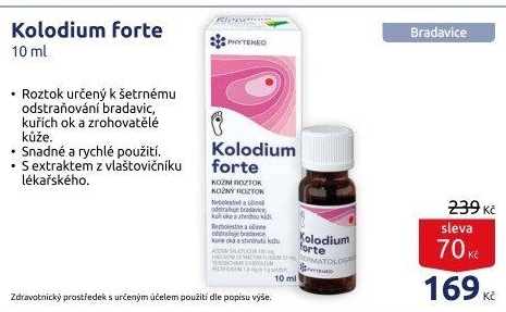 Roztok pro odstranění bradavic Kolodium forte Phyteneo