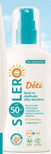 Sprej na opalování Sensitive Děti SPF 50+ Solero