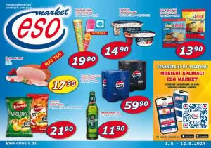 akční leták ESO MARKET 1.5.2024-12.5.2024