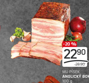 Anglický bok Maso uzeniny Písek