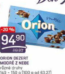 Bonboniéra Modré z nebe Orion