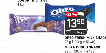 Fresh Milk snack Oreo