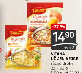 Instantní polévky Už jen vejce Vitana