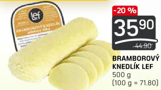 Knedlík bramborový Lef