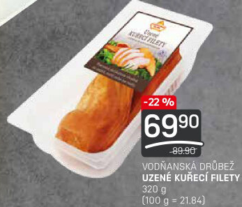 Kuřecí filety uzené Vodňanské kuře