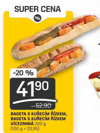 Obložená bageta