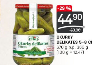 Okurky delikates Efko