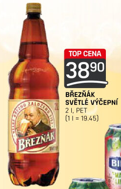 Pivo světlé výčepní 10° Březňák