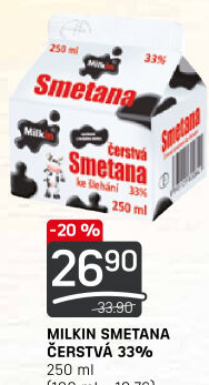 Smetana Milkin 33%